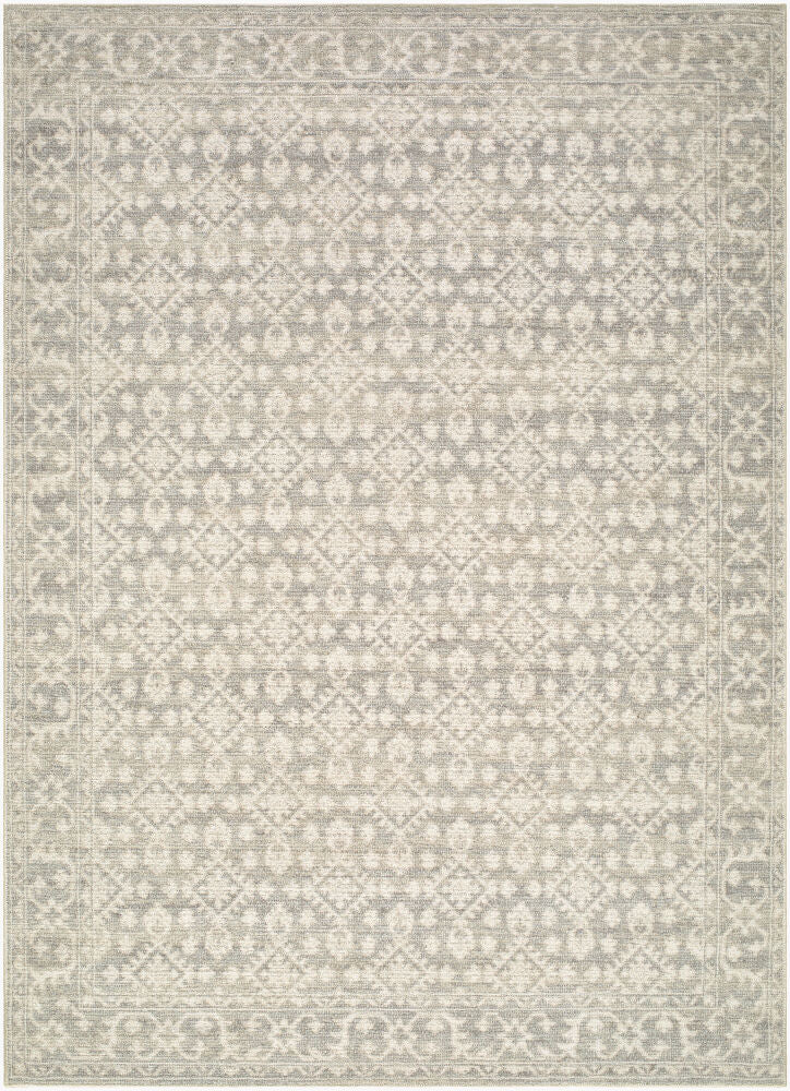 Aram Machine Woven Rug — Beige/Charcoal