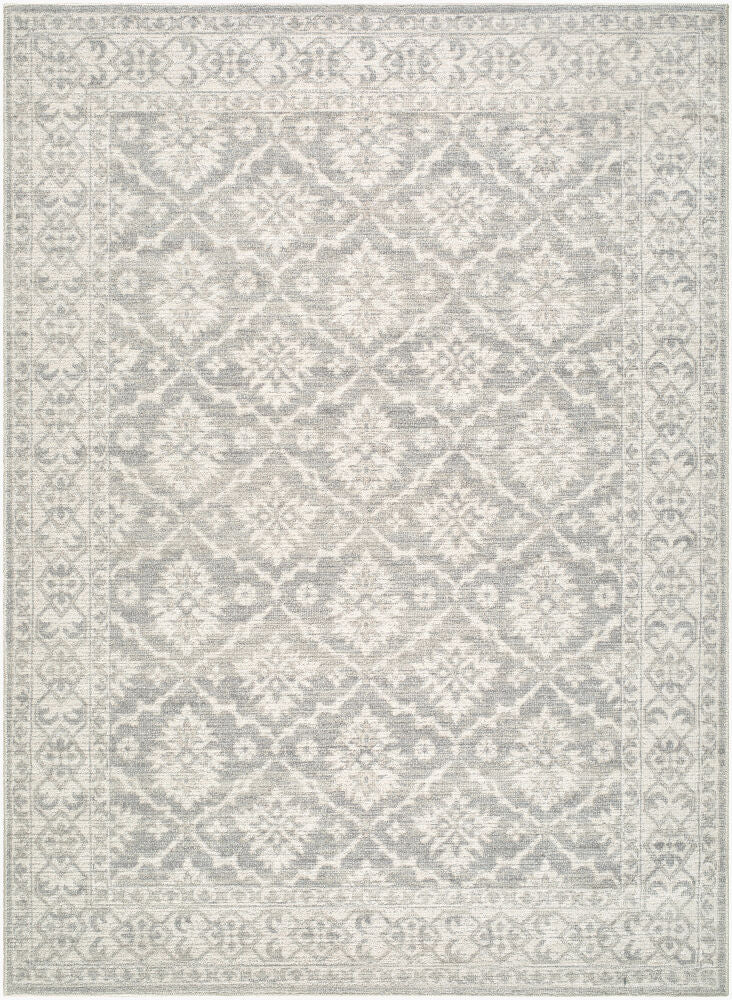 Aram Machine Woven Rug — Beige/Gray