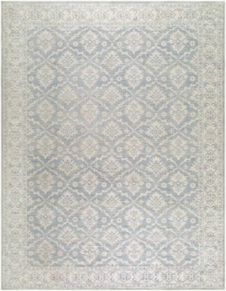 Aram Machine Woven Rug — Beige/Denim