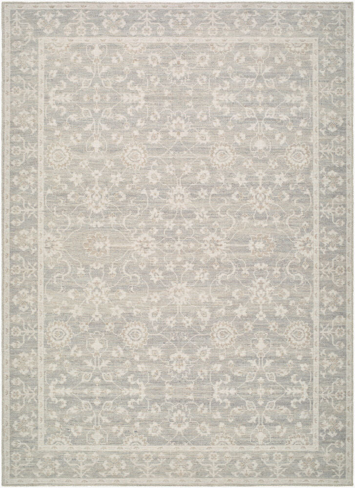 Asha Machine Woven Rug — Mustard/Off-White