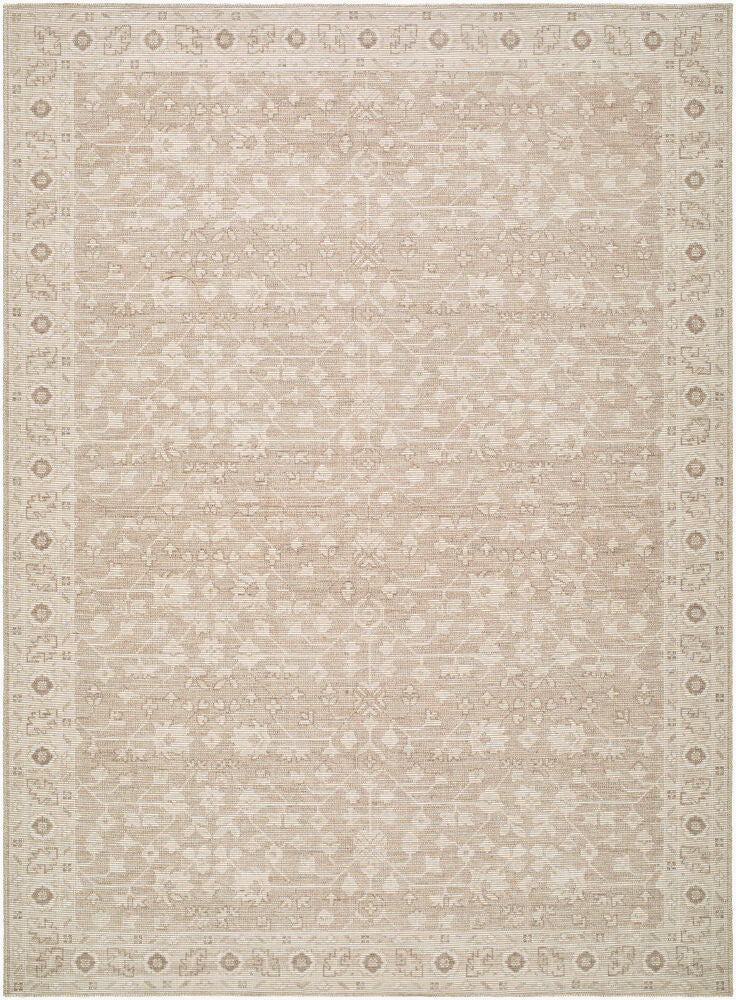 Asha Machine Woven Rug — Dark Brown/Mustard