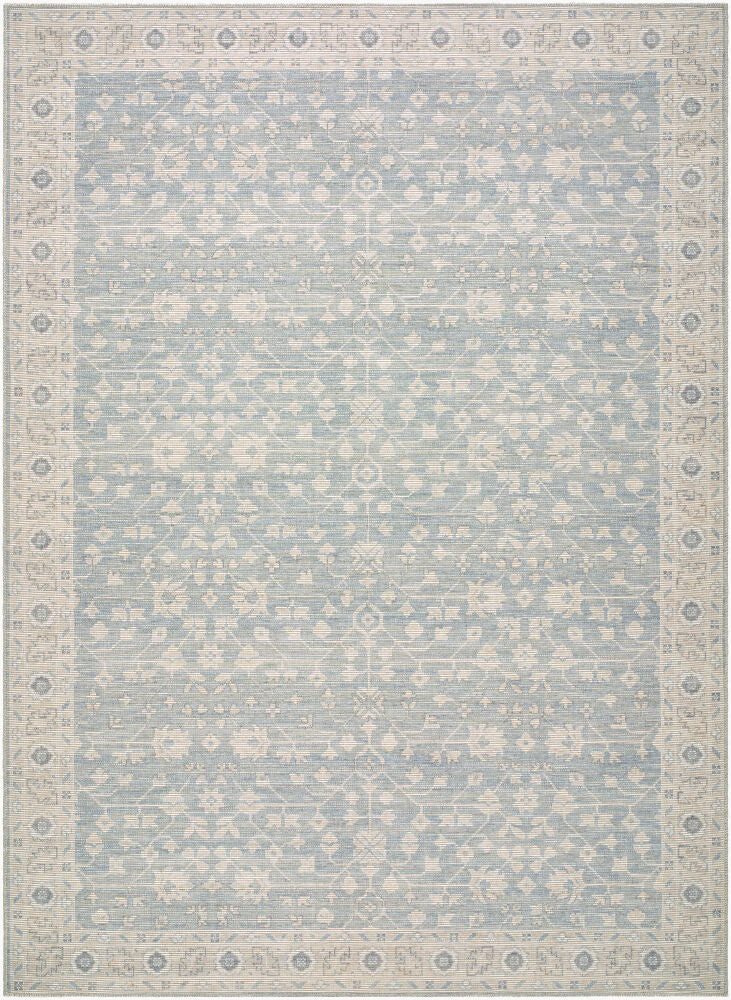 Asha Machine Woven Rug — Mustard/Off-White