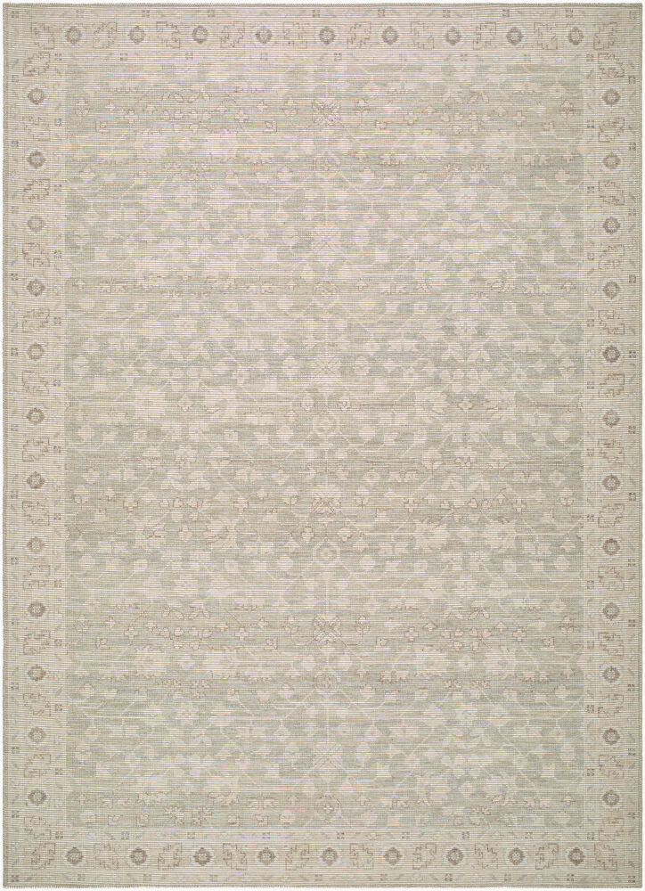 Asha Machine Woven Rug — Mustard/Off-White
