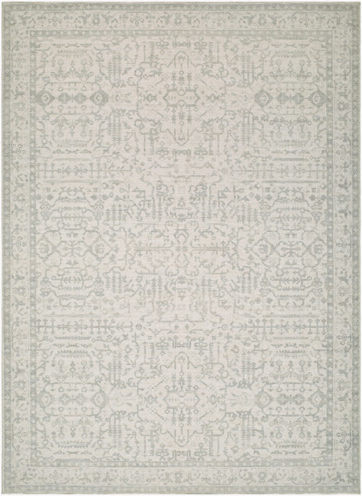 Athiyo Machine Woven Rug — Mustard/Off-White