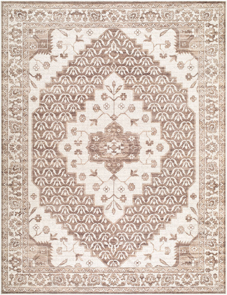 Athiyo Machine Woven Rug — Dark Brown/Medium Brown