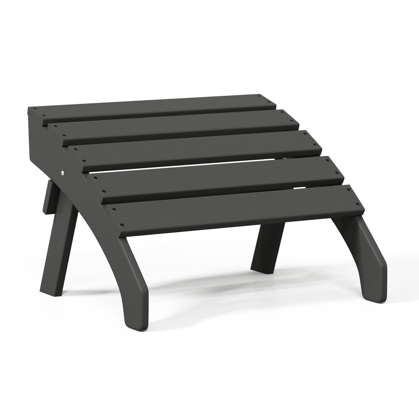 Westport All-Weather Outdoor Adirondack Folding Foot Rest/Ottoman Gray Seahawk Designs Patio Ottomans