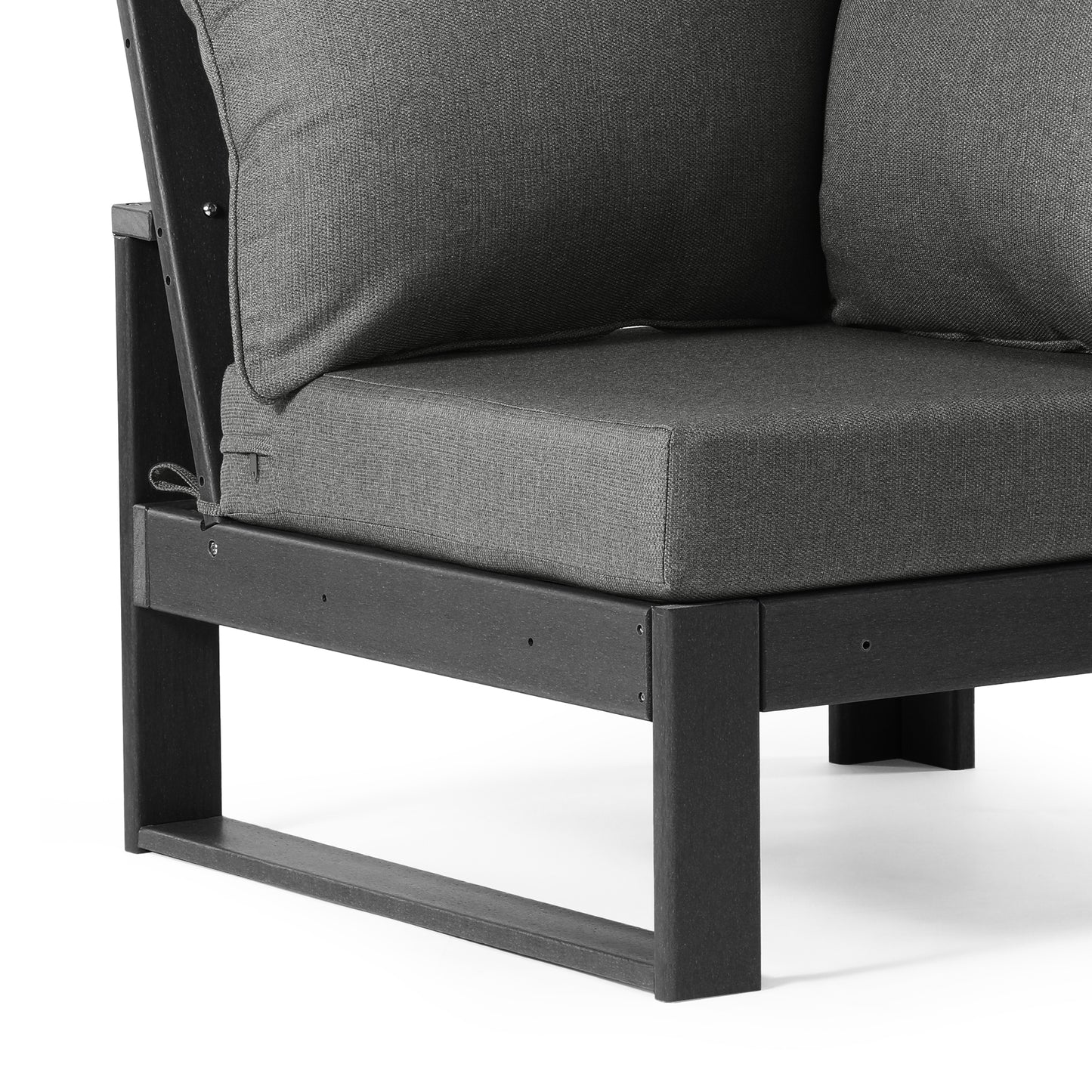 Signature All-Weather Outdoor Modular Patio Deep Seating Corner Chair (Corner Sectional Seat) Seahawk Designs Patio Chairs