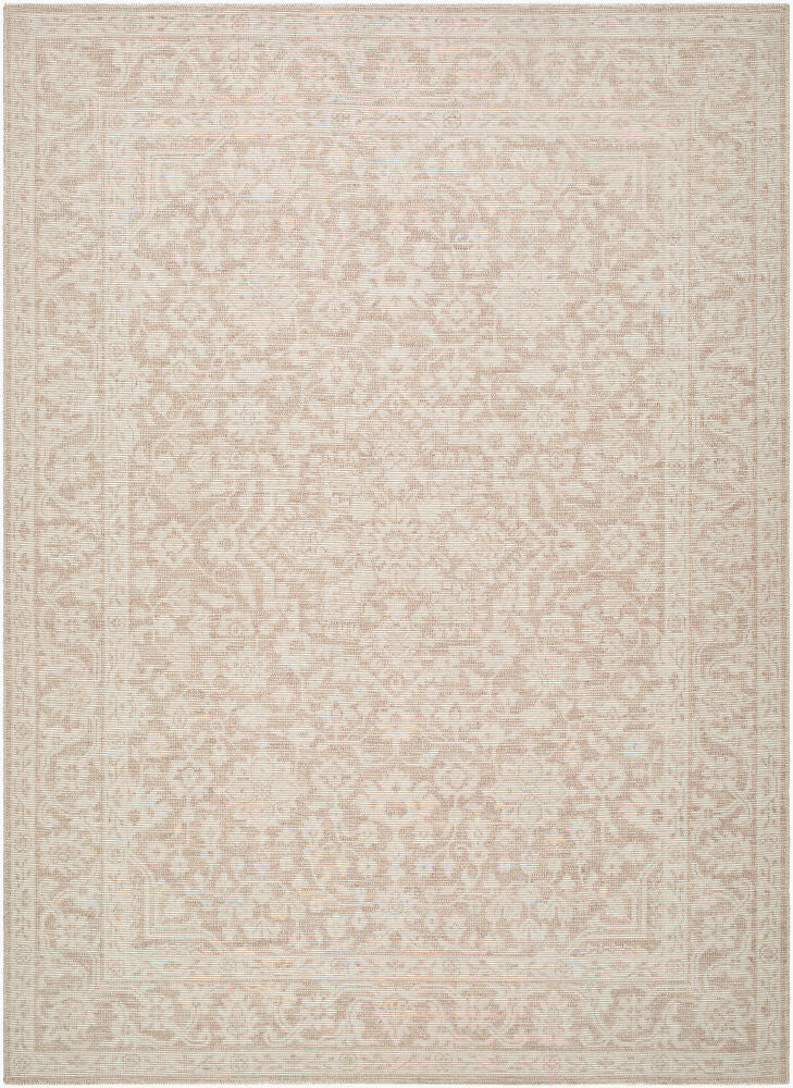 Maan Machine Woven Rug — Mustard/Oatmeal