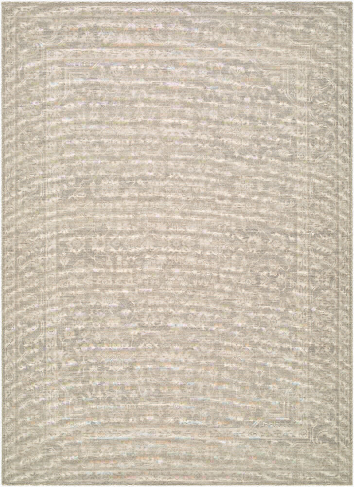 Maan Machine Woven Rug — Gray/Mustard