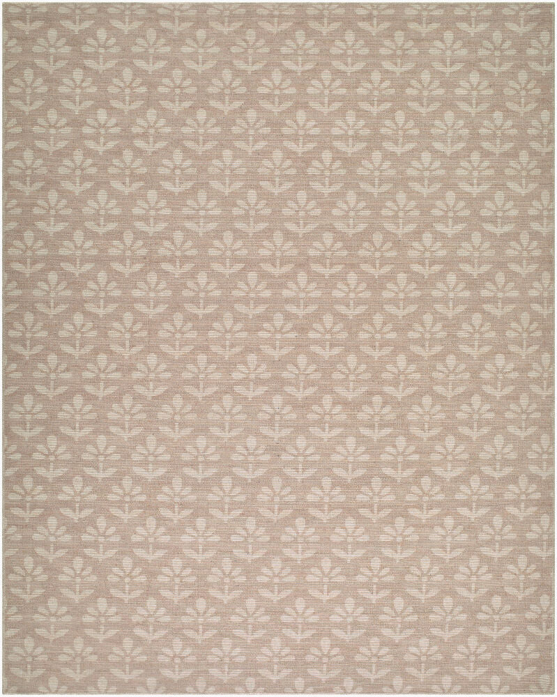 Maya Machine Woven Rug — Light Brown/Mustard