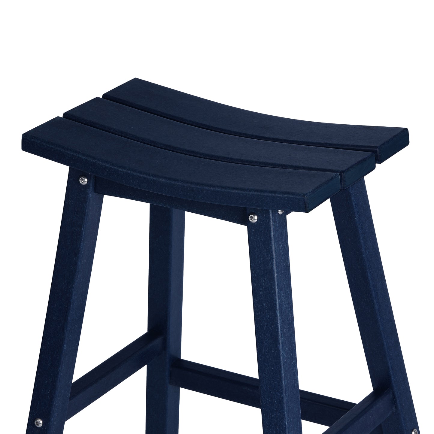 Stockholm All-Weather Outdoor Saddle Counter Stool (24" Height) Seahawk Designs Patio Bar & Counter Stools
