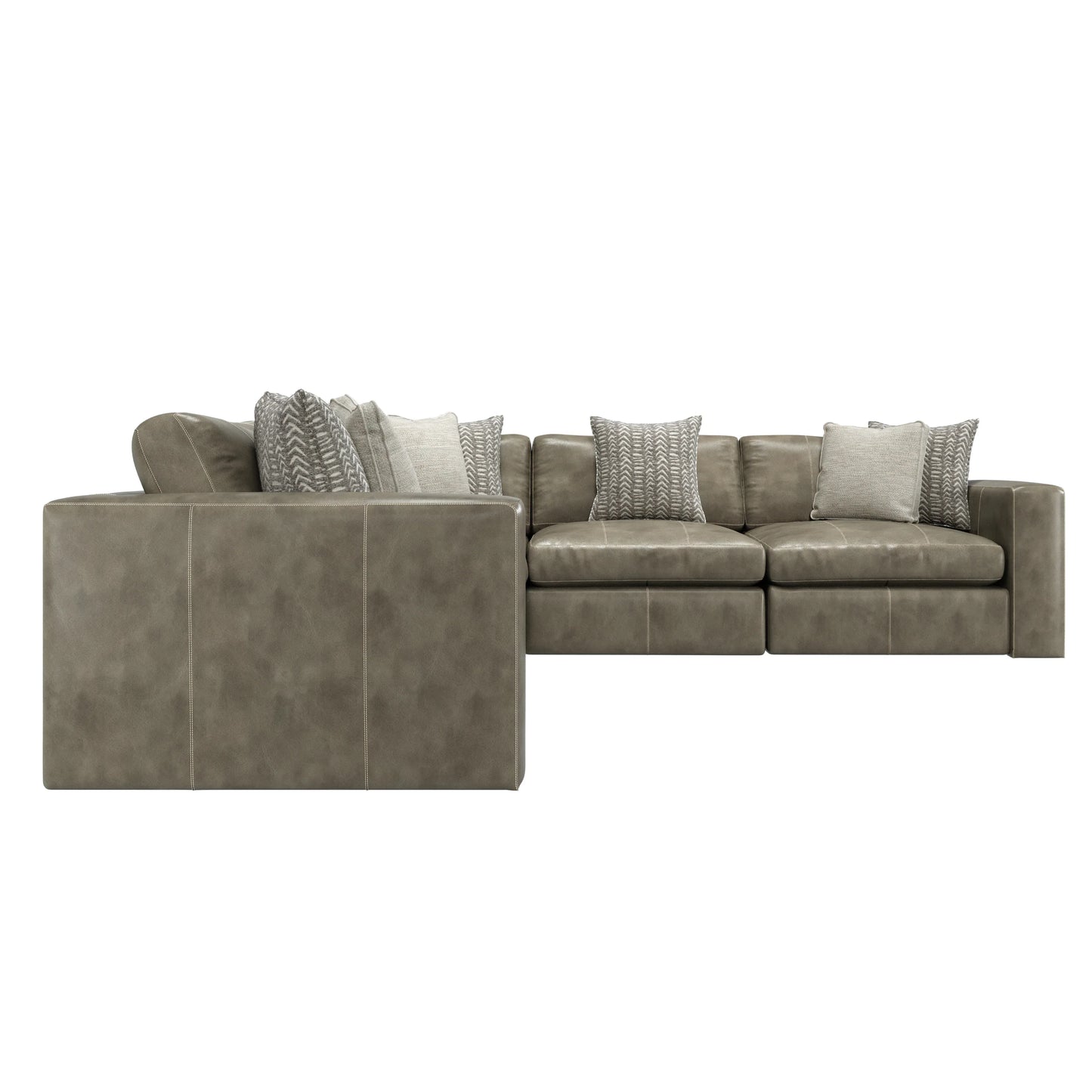 Stafford Leather Sectional Bernhardt Living
