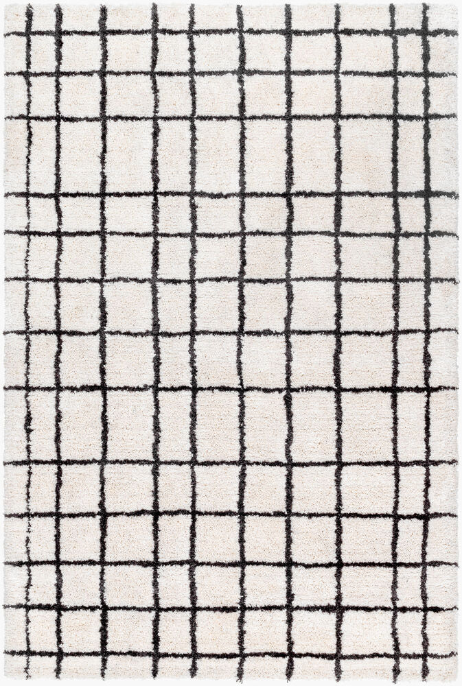 Nicole Handmade Rug — Black/White