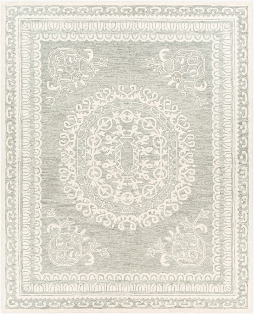 Newcastle Handmade Rug — Ivory/Sage