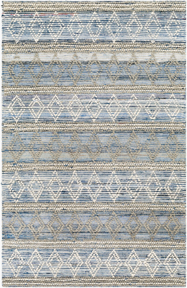 Nadine Handmade Rug — Beige/Blue