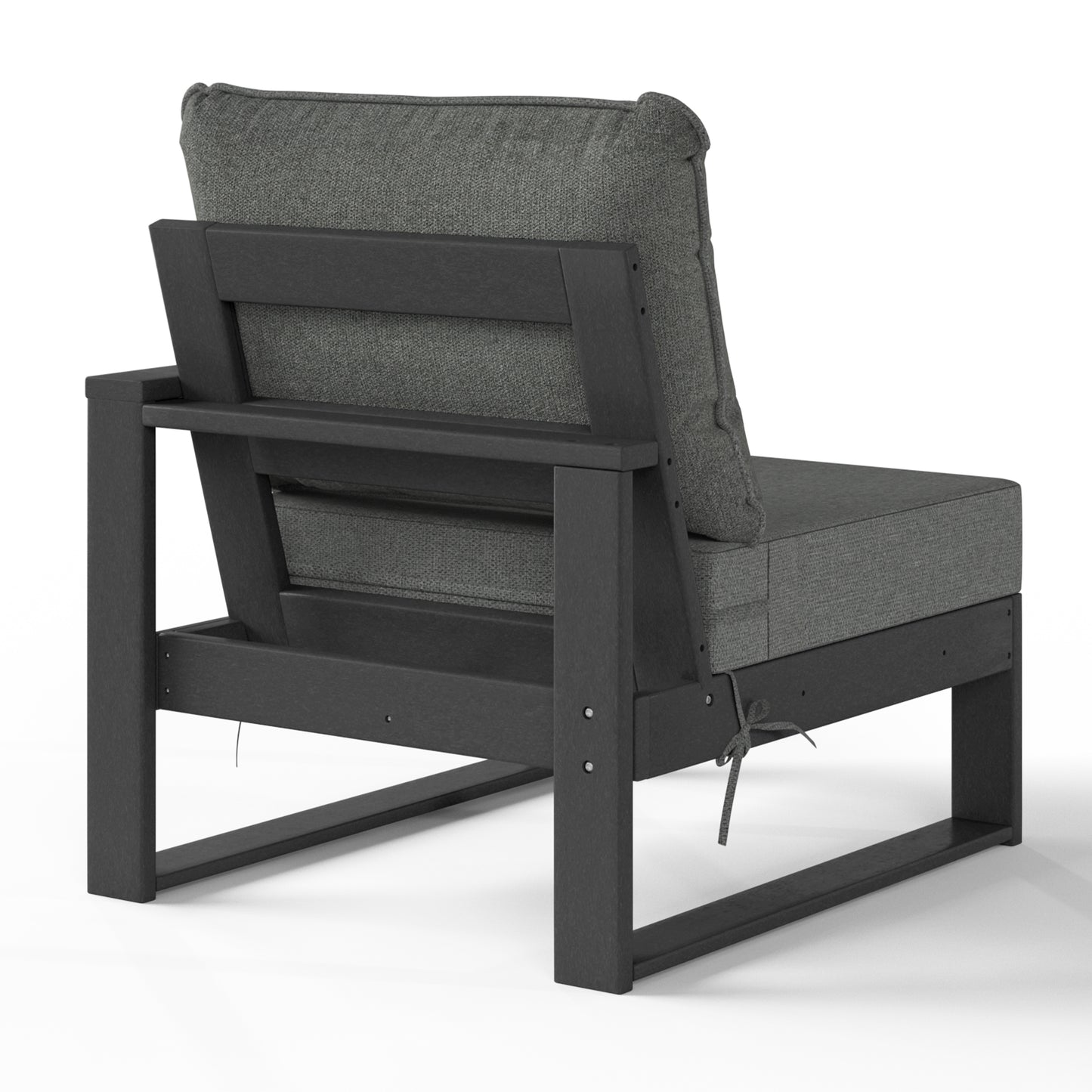 Signature All-Weather Outdoor Modular Patio Deep Seating Right Arm Chair (Right Arm Sectional Seat) Seahawk Designs Patio Chairs