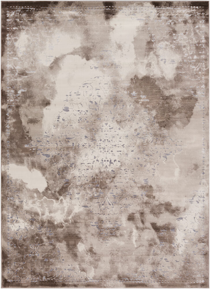 Neptune Machine Woven Rug — Gray/Ivory