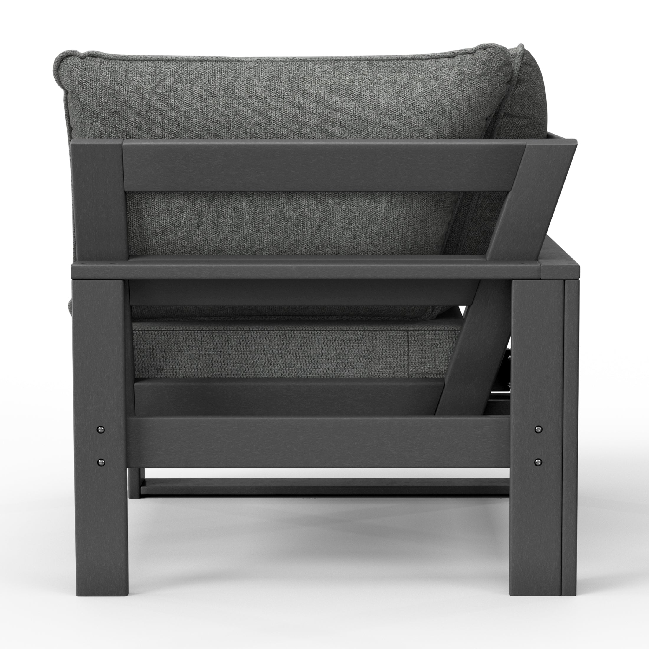 Signature All-Weather Outdoor Modular Patio Deep Seating Corner Chair (Corner Sectional Seat) Seahawk Designs Patio Chairs