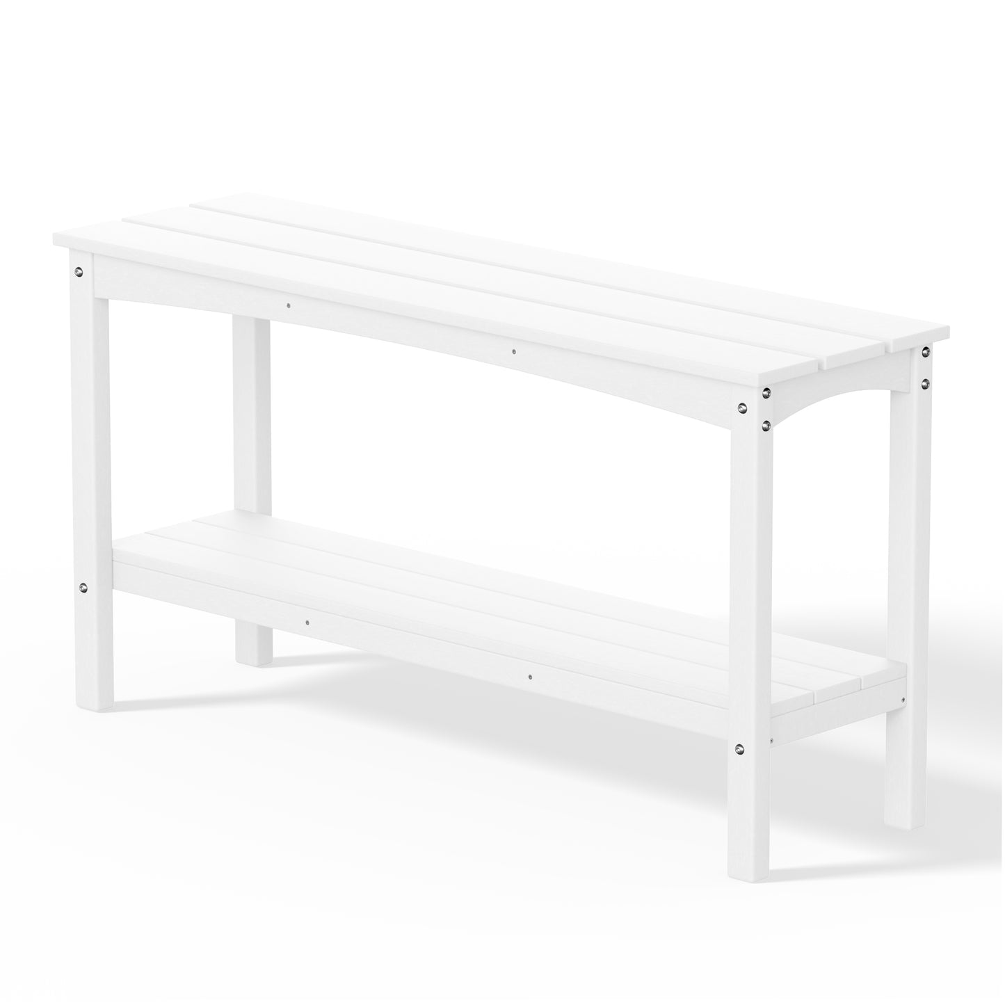 Tuscany All-Weather Outdoor Two Shelf Patio Bar Console Table (55" Wide) Seahawk Designs Outdoor Console Tables