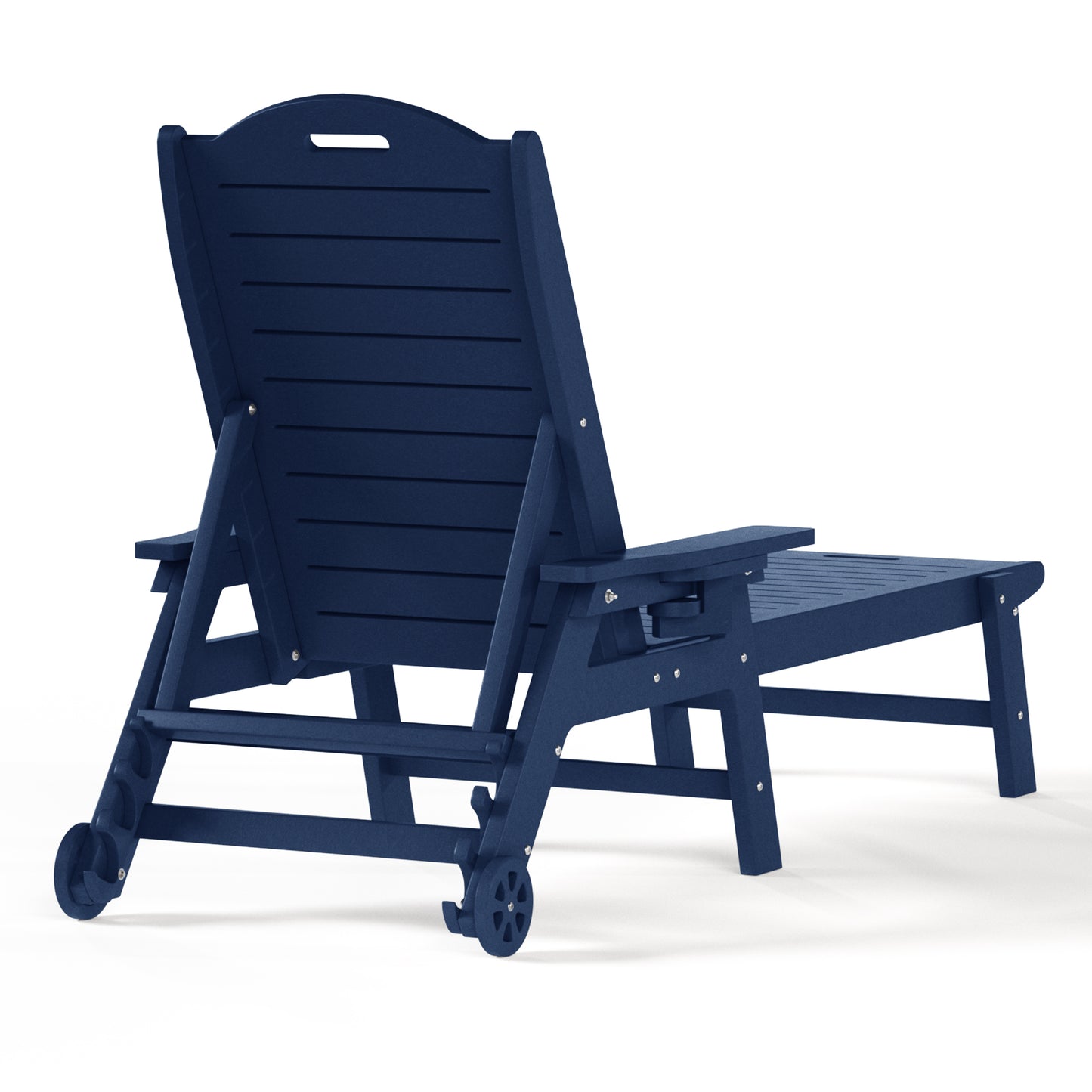 Santa Barbara Reclining Chaise Lounge with Cup Holder and Wheels Seahawk Designs Patio Chaise Lounges