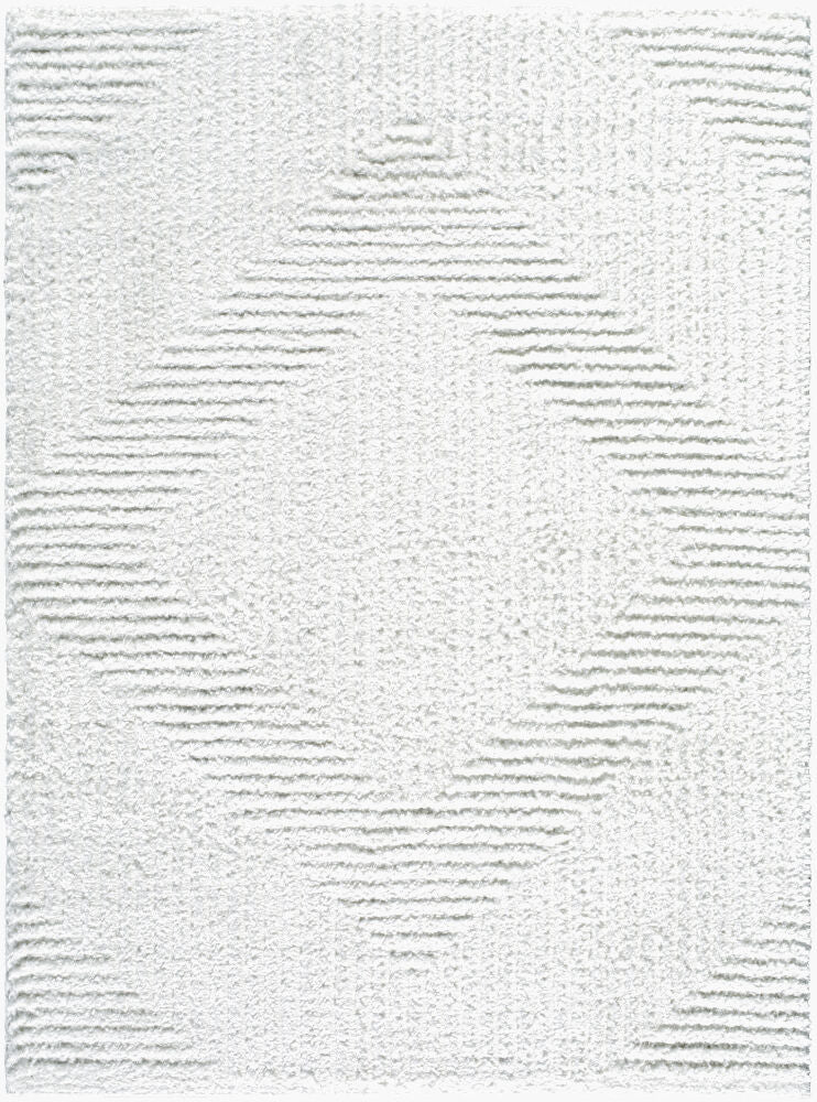 Nomadic Machine Woven Rug — Cream/Light Slate