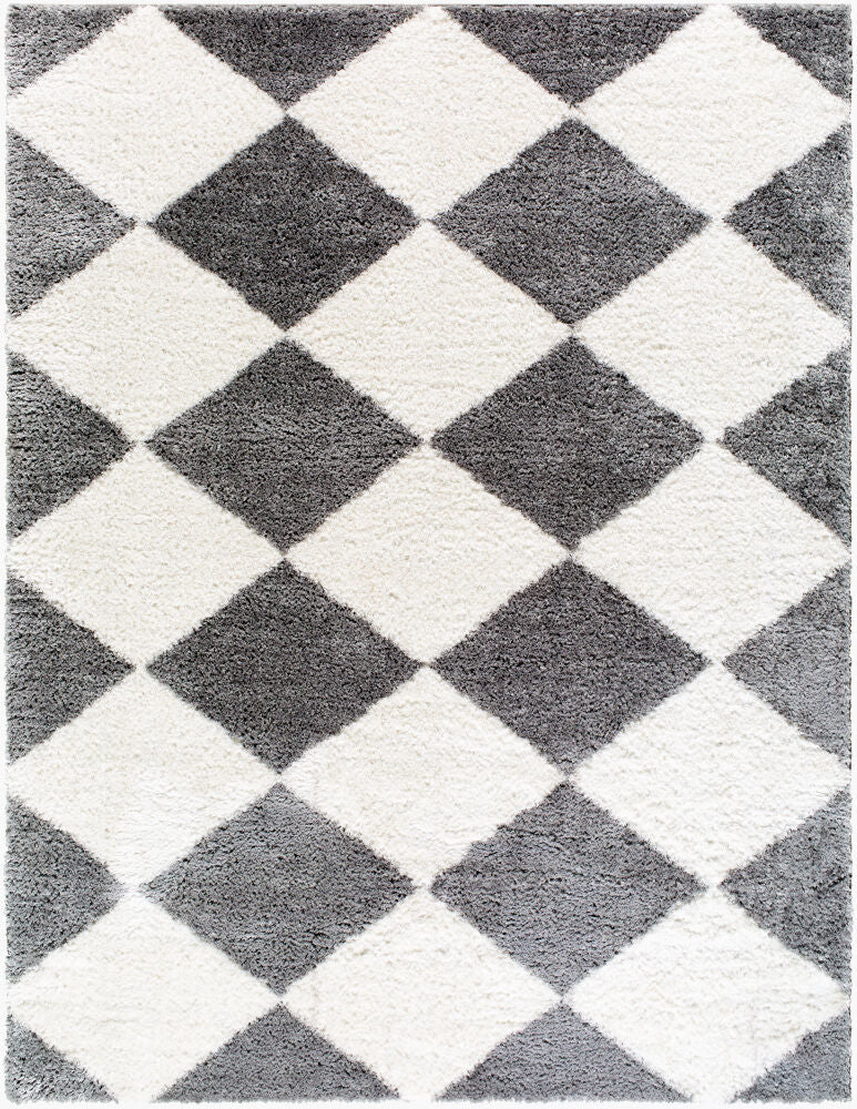Nomadic Machine Woven Rug — Charcoal/Cream