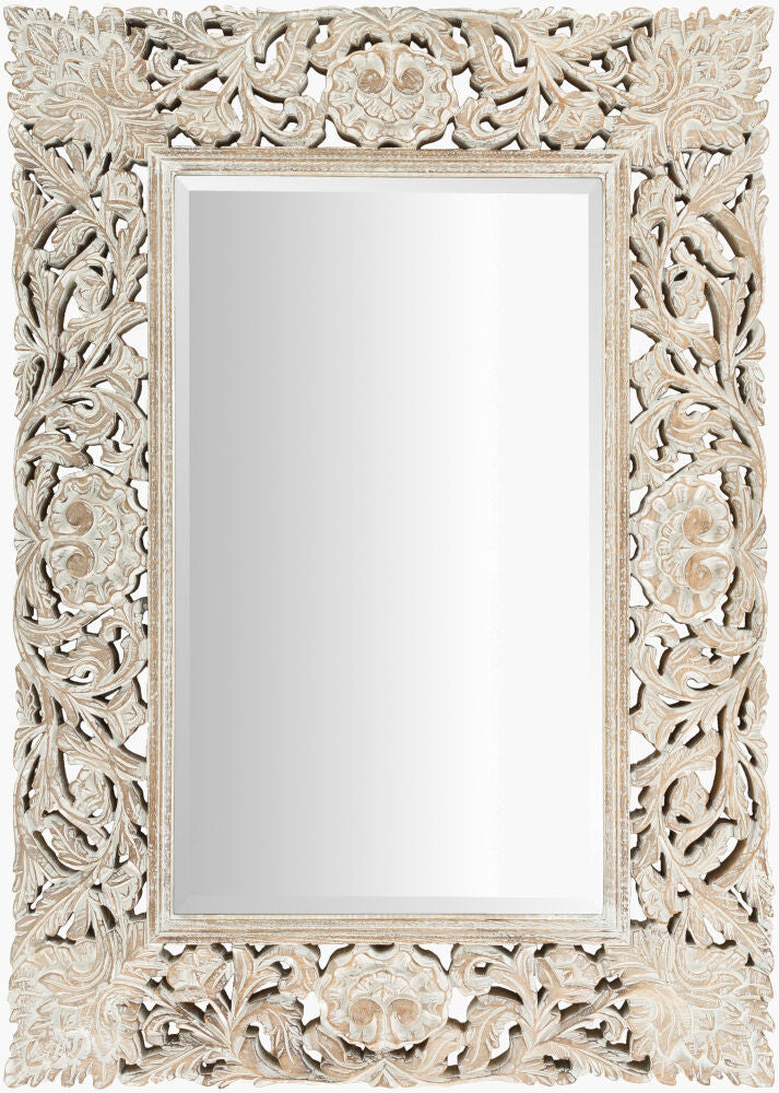 Naomi Accent Mirror — White
