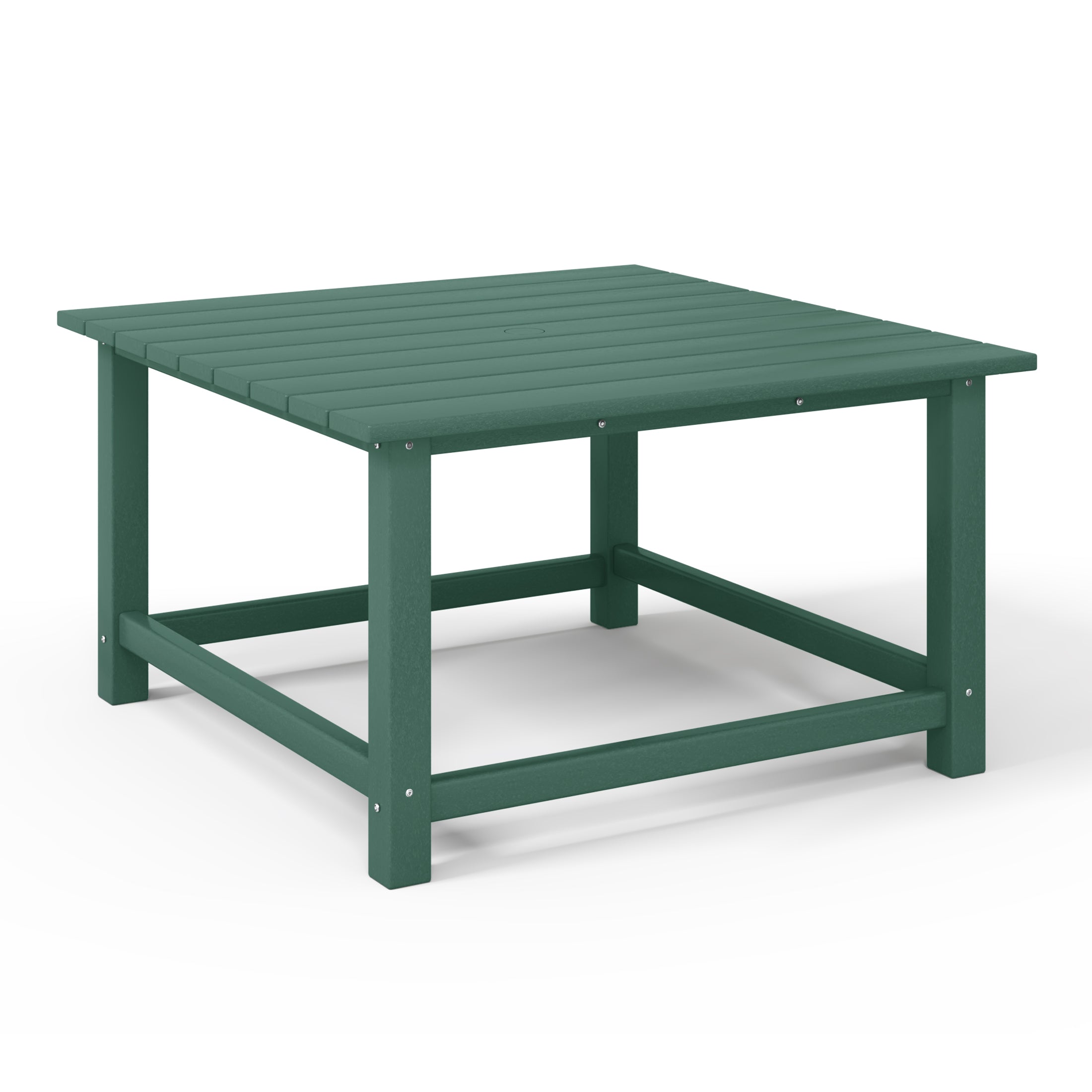 Tuscany All-Weather Outdoor Square Coffee Table (31" Top) Dark Green Seahawk Designs Patio Coffee Tables