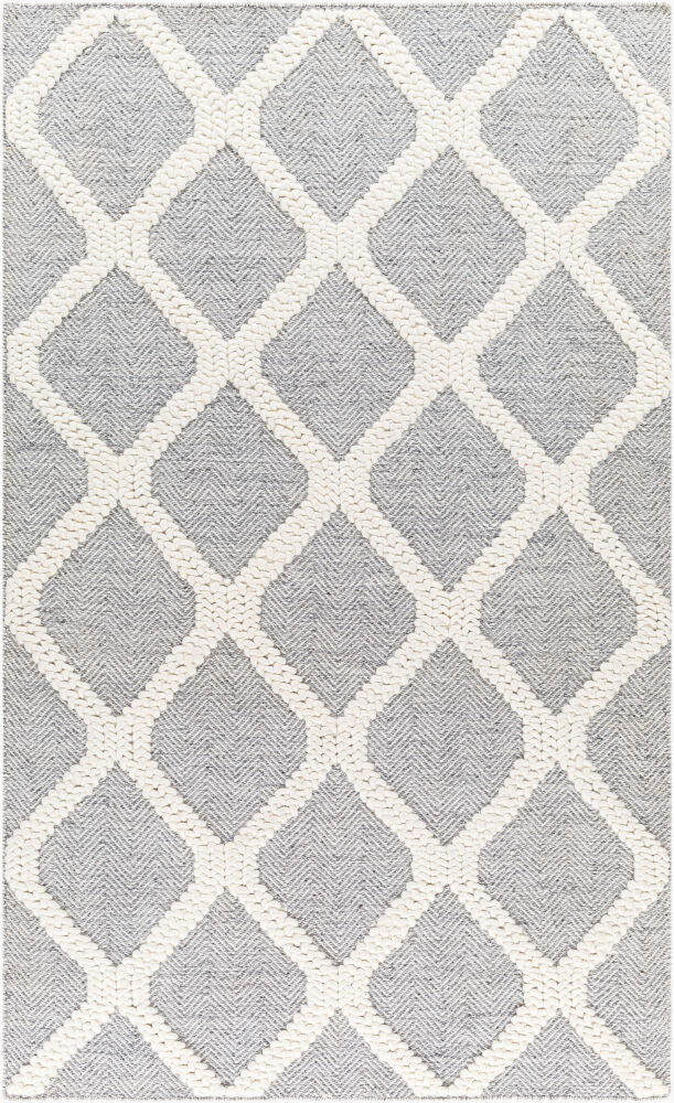 Nina Handmade Rug — Black/Ivory