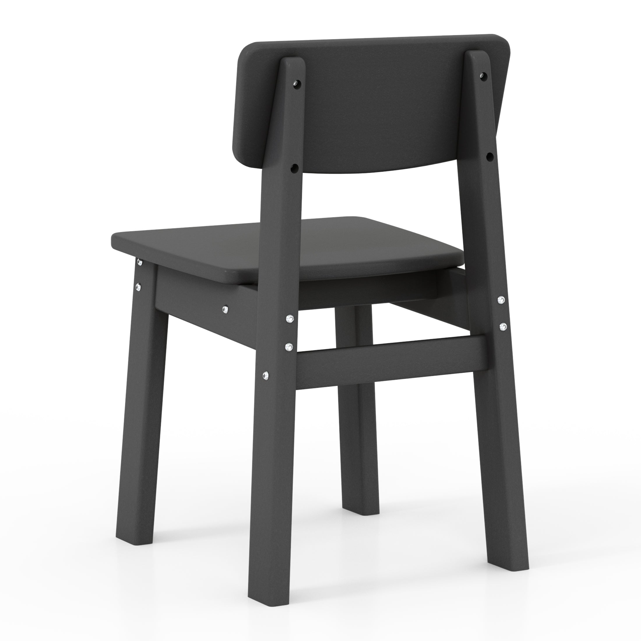 Tiny Terraces Essentials Kids' All-Weather Outdoor Dining Chair (Set of 2) Seahawk Designs Kids Patio Dining Chairs