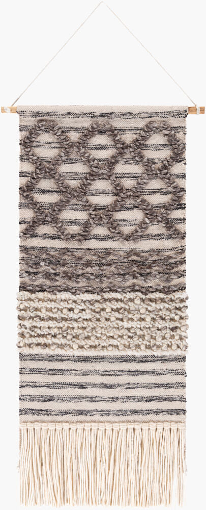 Nordia Wall Hanging — Black/Light Beige