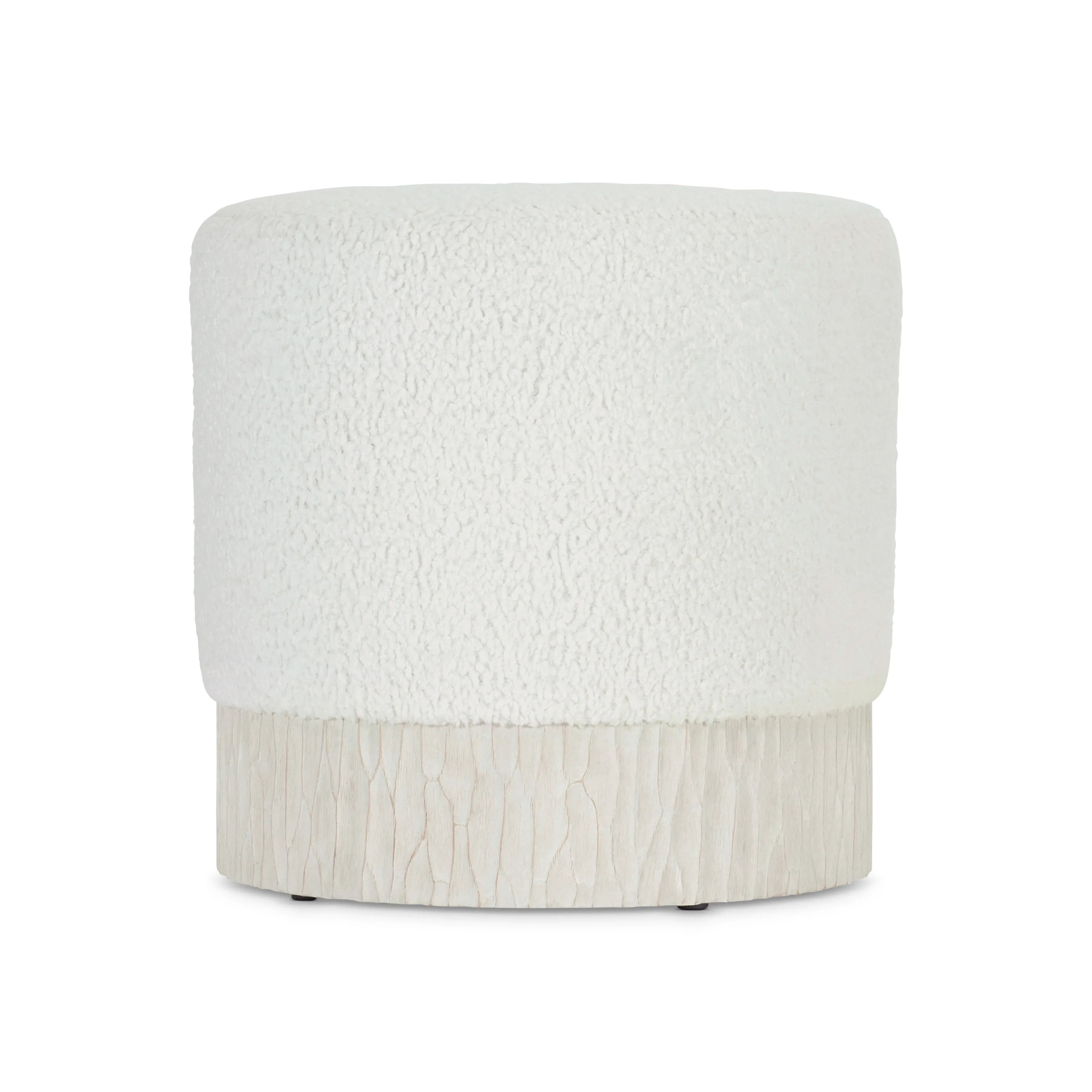Bernhardt Solaria Ottoman — Upholstered Top, Cast Resin Frame Bernhardt Ottoman