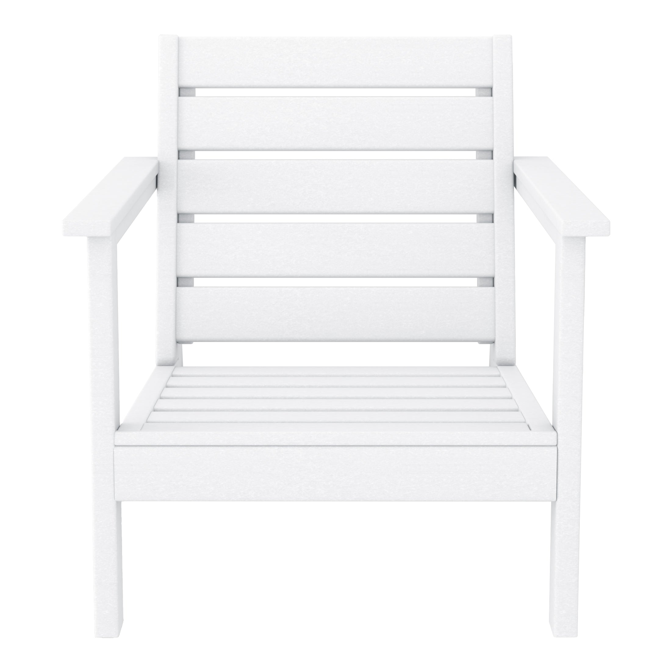 Scottsdale All-Weather Outdoor Modular Deep Seating Arm Chair (with Optional Cushions) White Seahawk Designs Patio Chairs