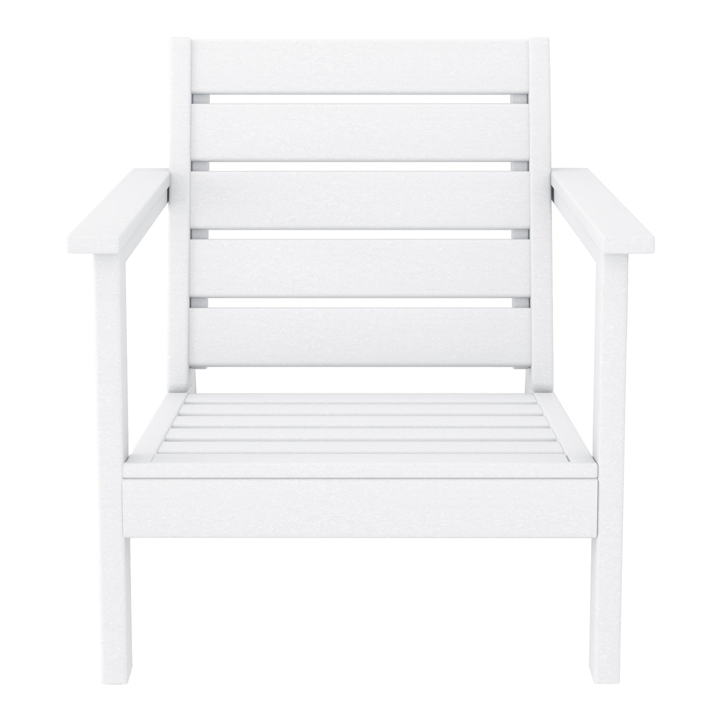 Scottsdale All-Weather Outdoor Modular Deep Seating Arm Chair (with Optional Cushions) White Seahawk Designs Patio Chairs