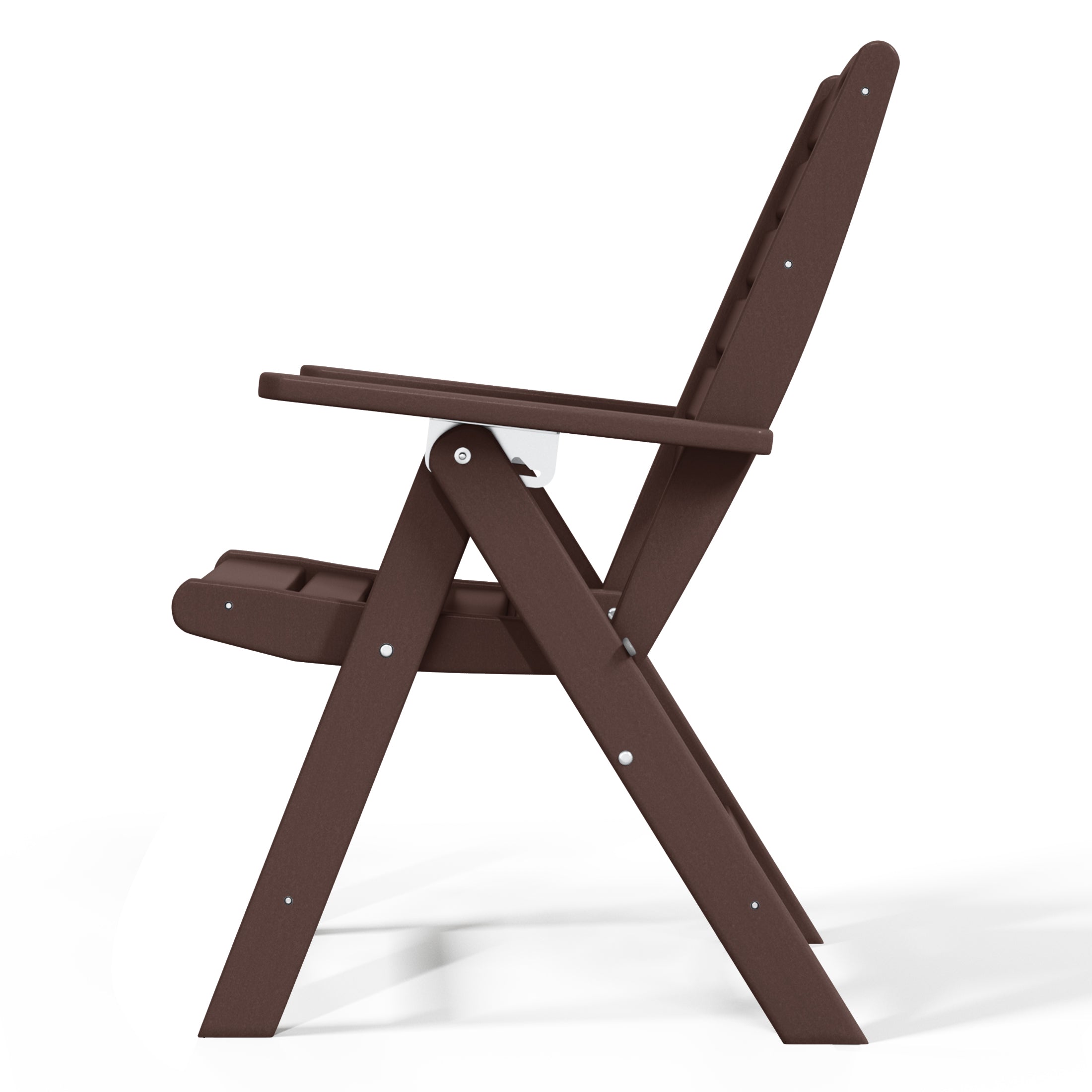 Aarhus All-Weather Outdoor Patio Folding Tall Back Dining Chair (38" High) Seahawk Designs Patio Dining Chairs