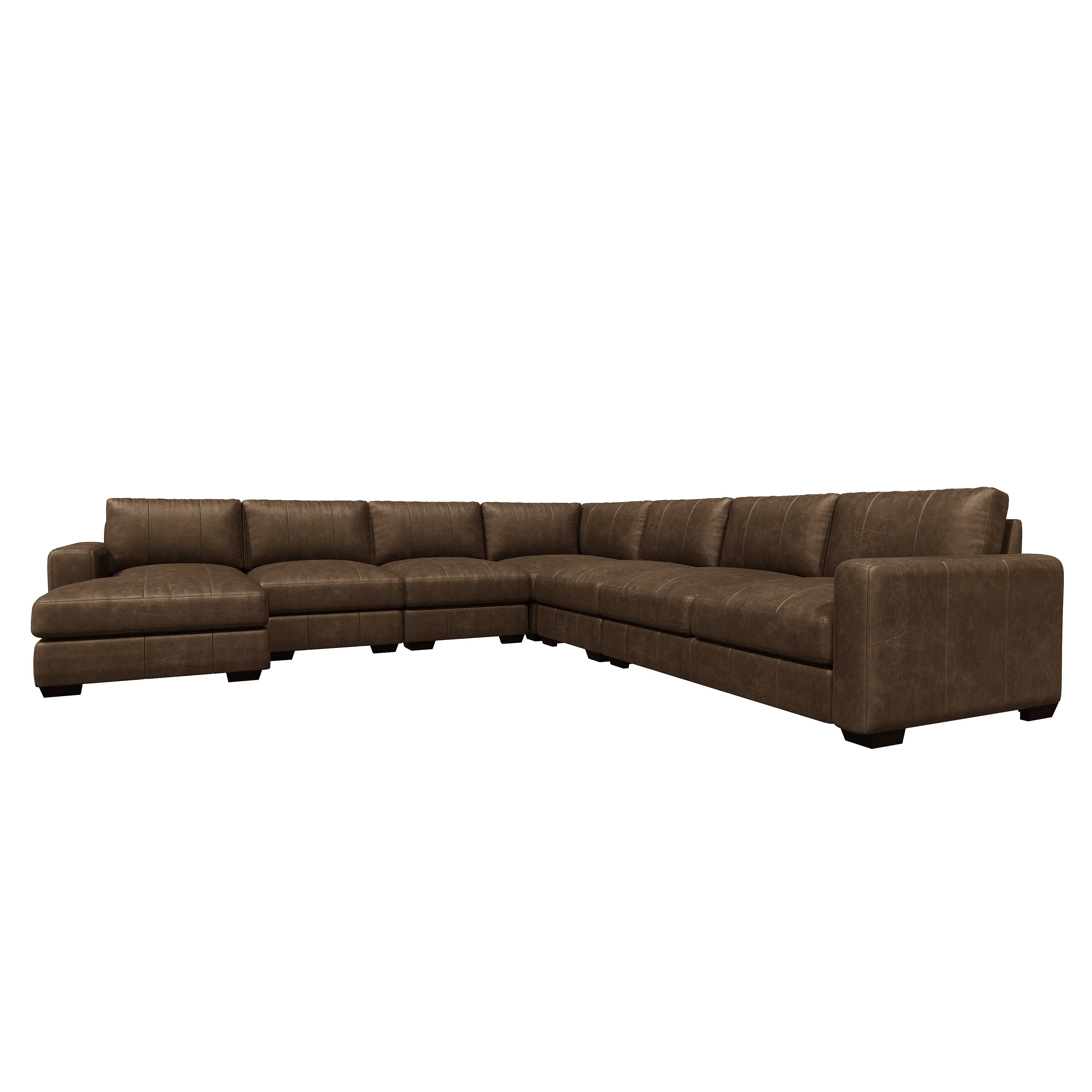 Dawkins Leather Sectional Bernhardt Living