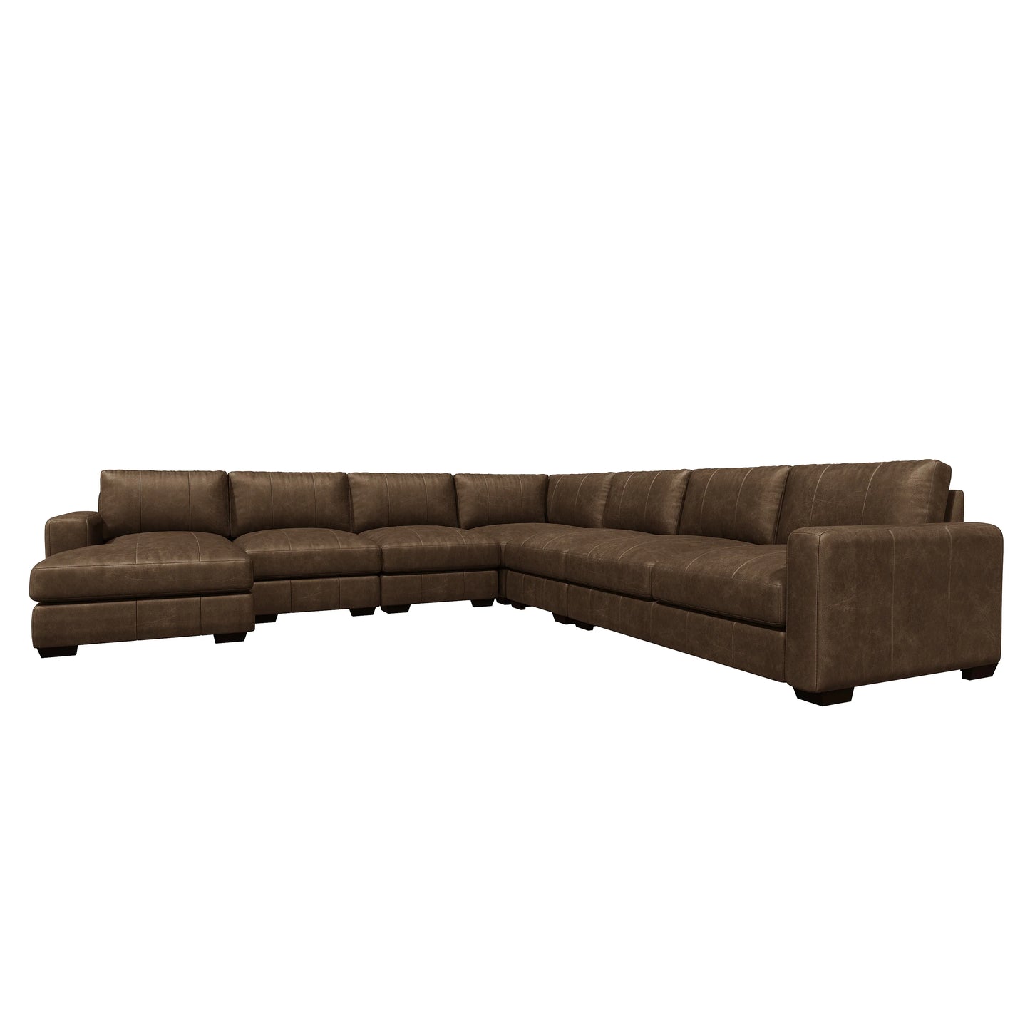 Dawkins Leather Sectional Bernhardt Living