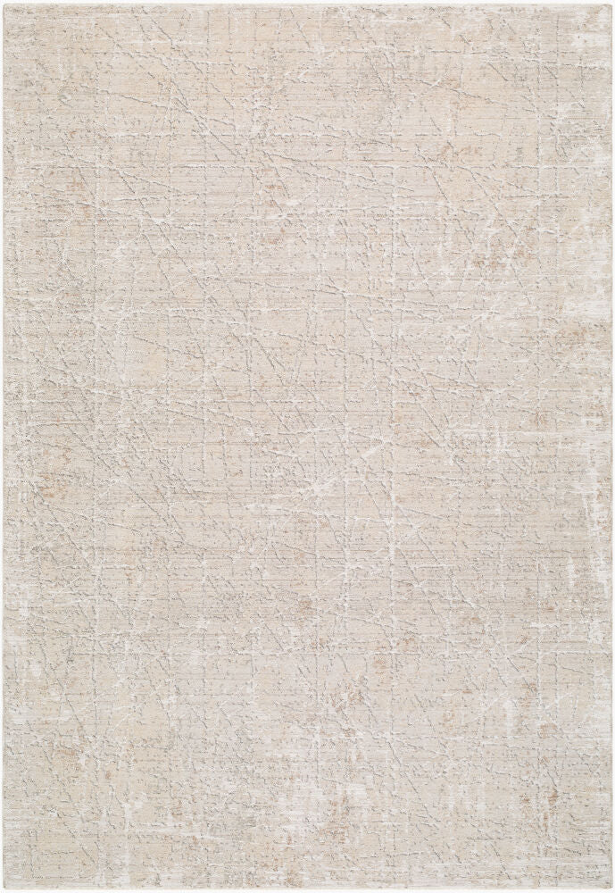 Nathan Machine Woven Rug — Cream/Light Beige