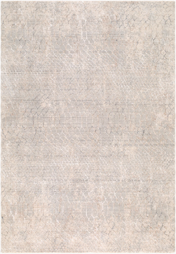 Nathan Machine Woven Rug — Cream/Light Beige