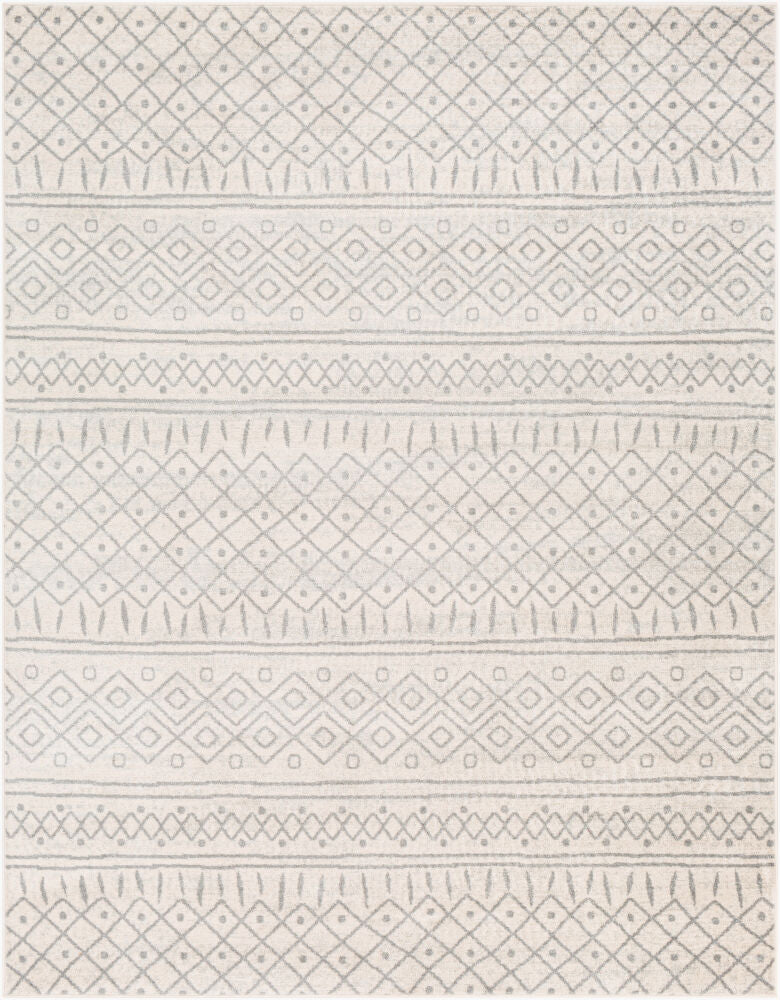 Norwich Machine Woven Rug — Cream/Medium Gray