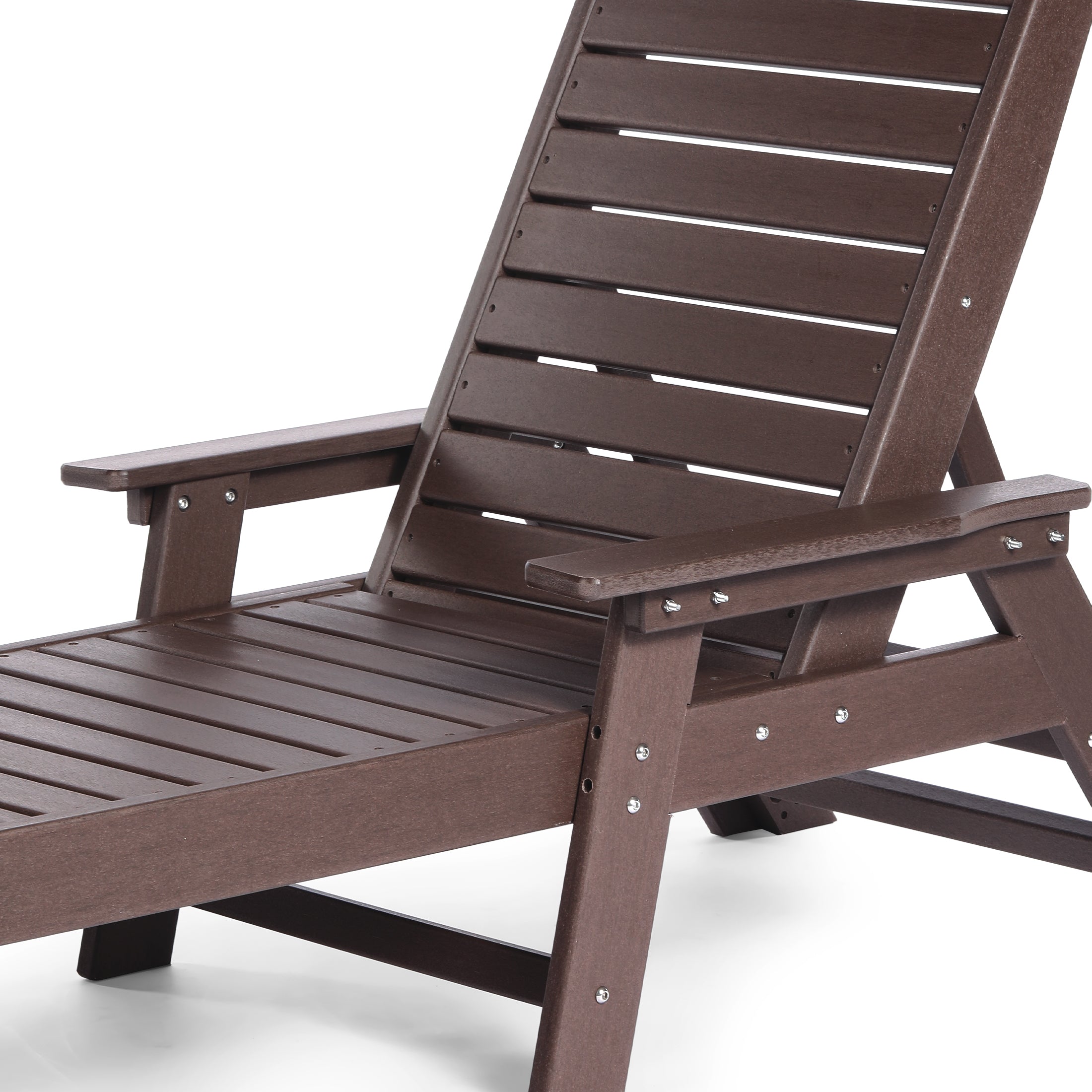 Santa Monica All-Weather Outdoor Reclining Sun Lounger with Arm Rests Seahawk Designs Patio Chaise Lounges