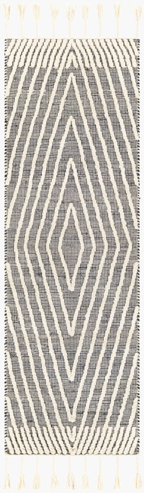 Norwood Handmade Rug — Black/Cream