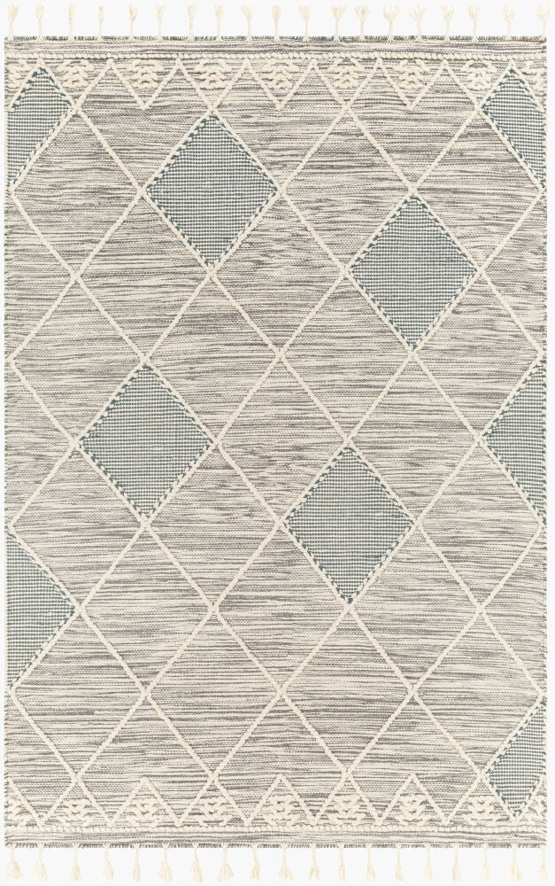 Norwood Handmade Rug — Charcoal/Cream
