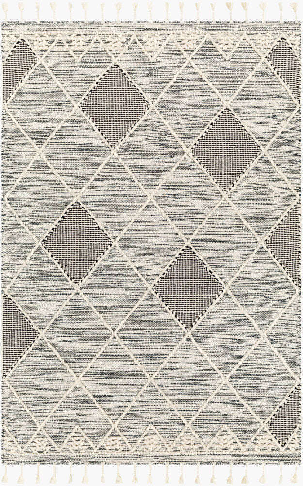 Norwood Handmade Rug — Black/Cream
