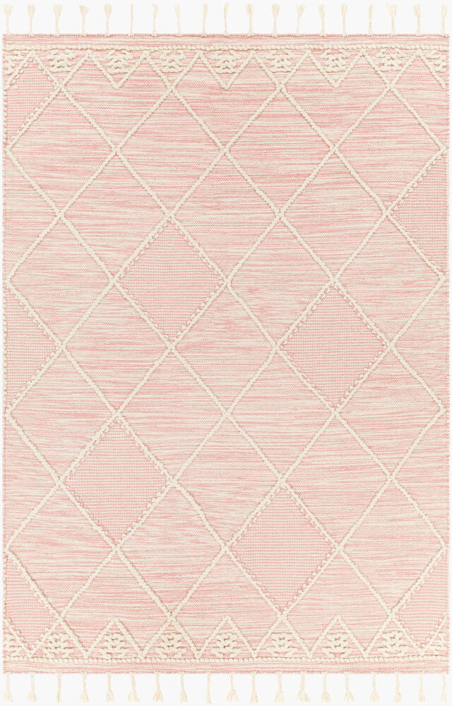 Norwood Handmade Rug — Cream/Light Pink