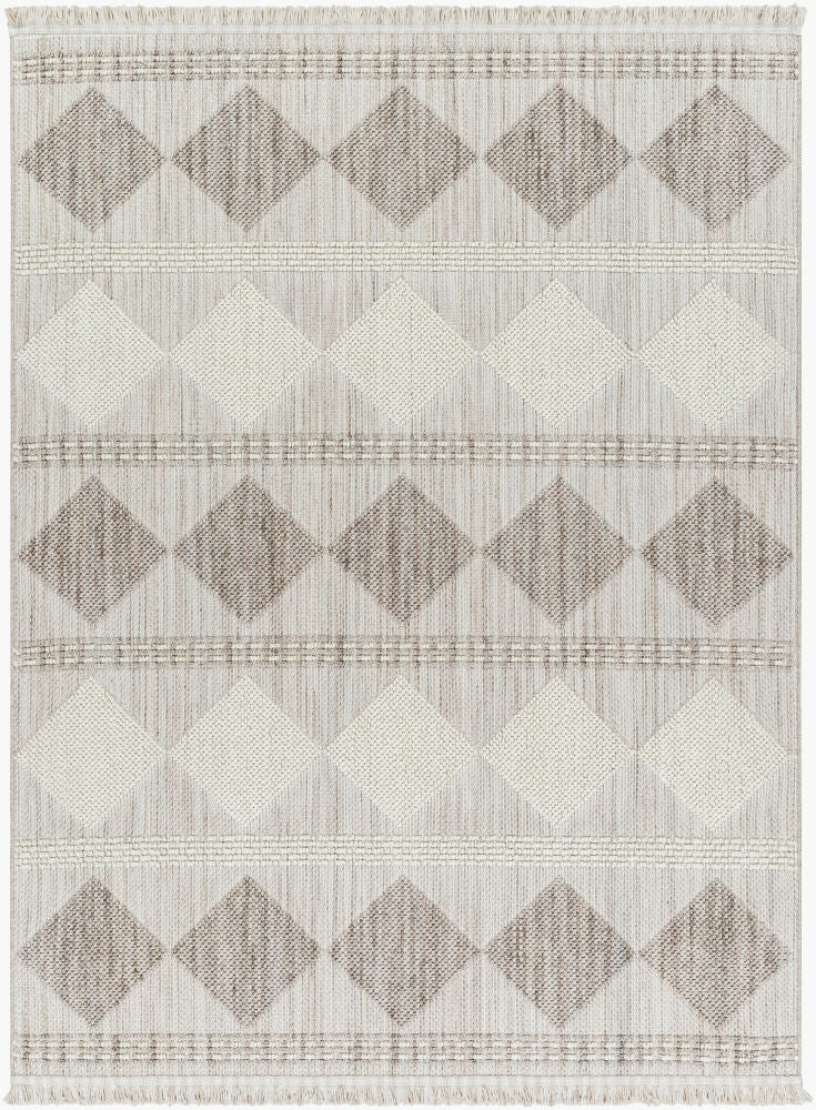 New Delhi Machine Woven Rug — Cream/Gray