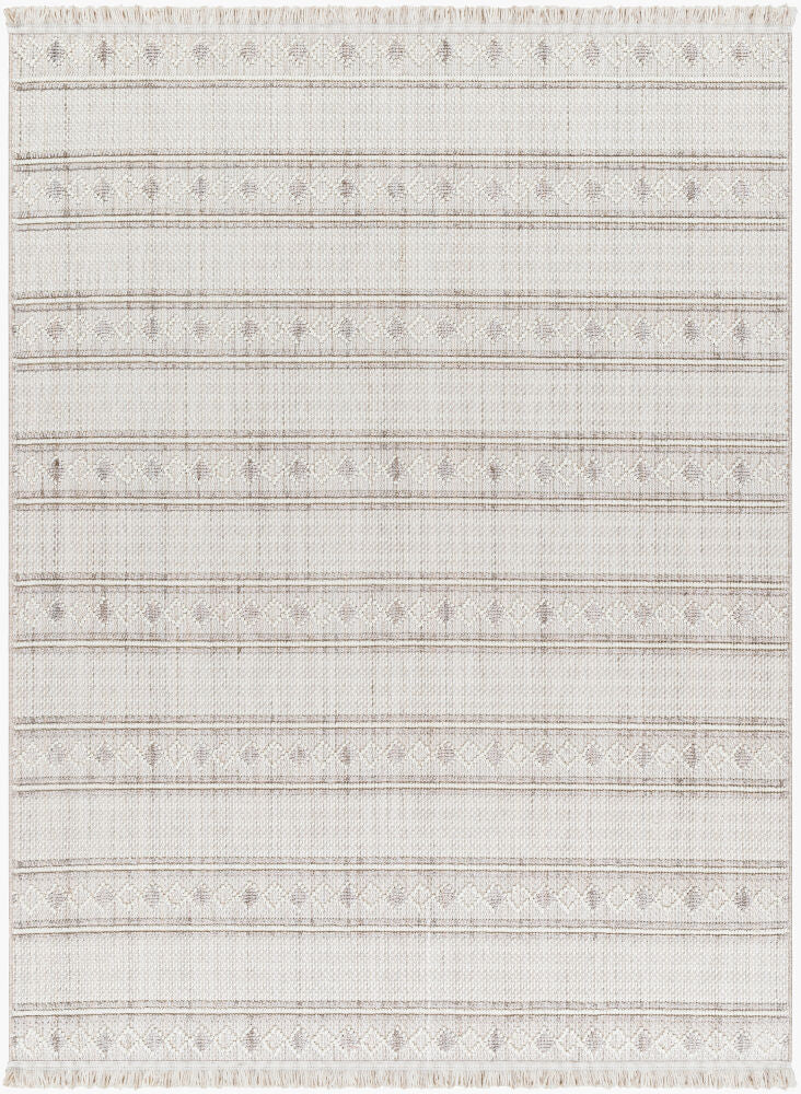 New Delhi Machine Woven Rug — Cream/Gray