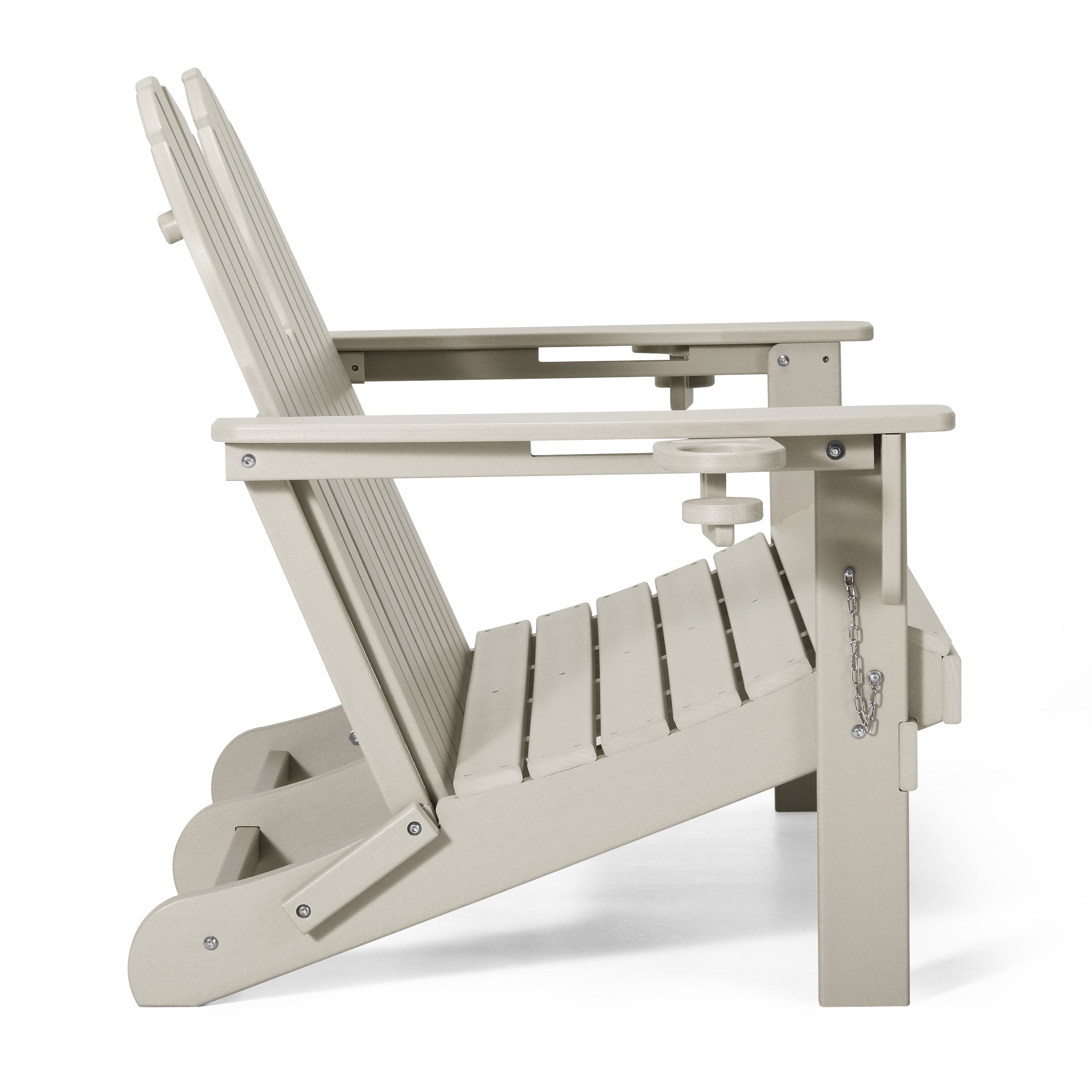 Magnolia Adirondack 49" Folding Bench Sand Seahawk Designs Patio Benches