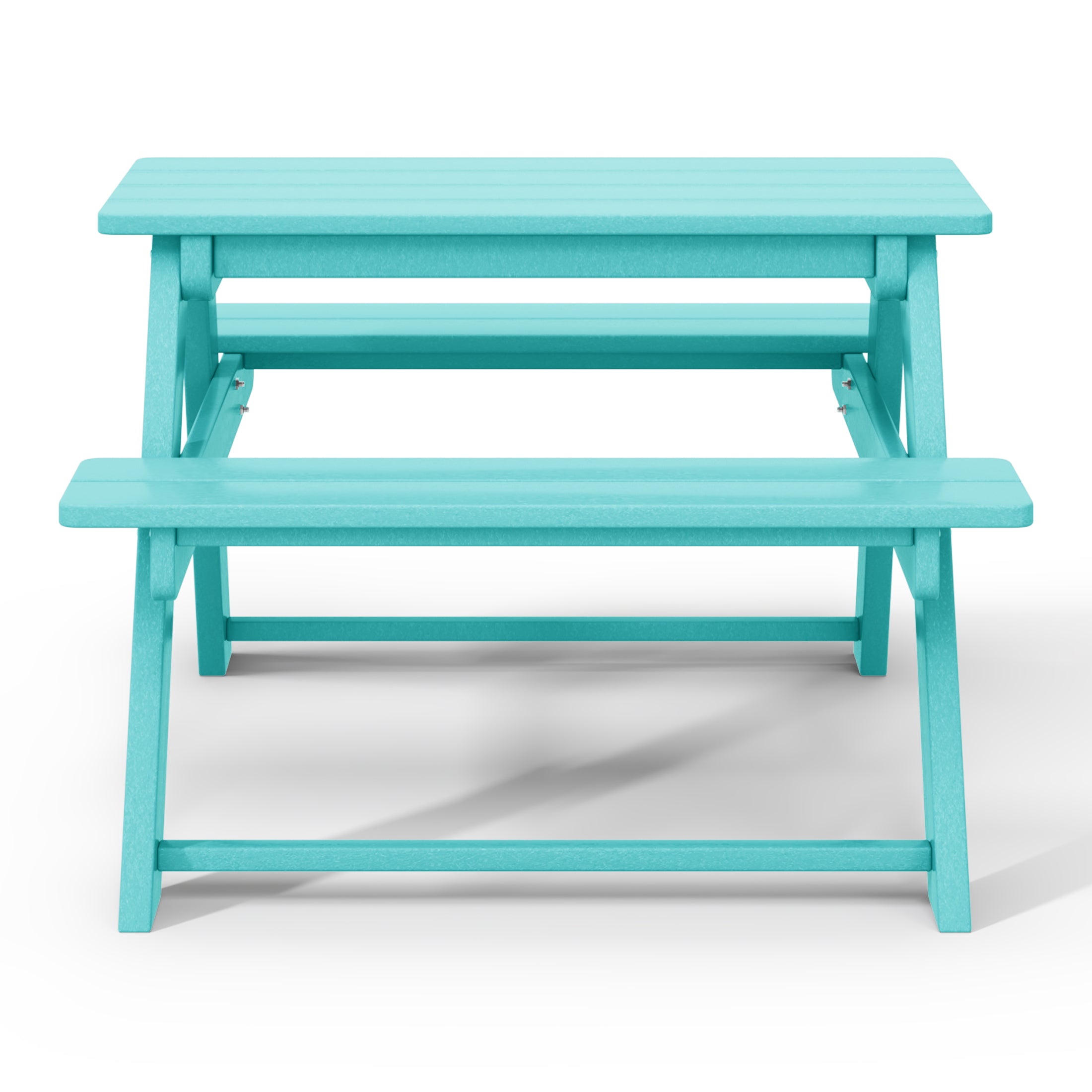 Tiny Terraces Kids' All-Weather Outdoor Picnic Table Seahawk Designs Kids Picnic Tables