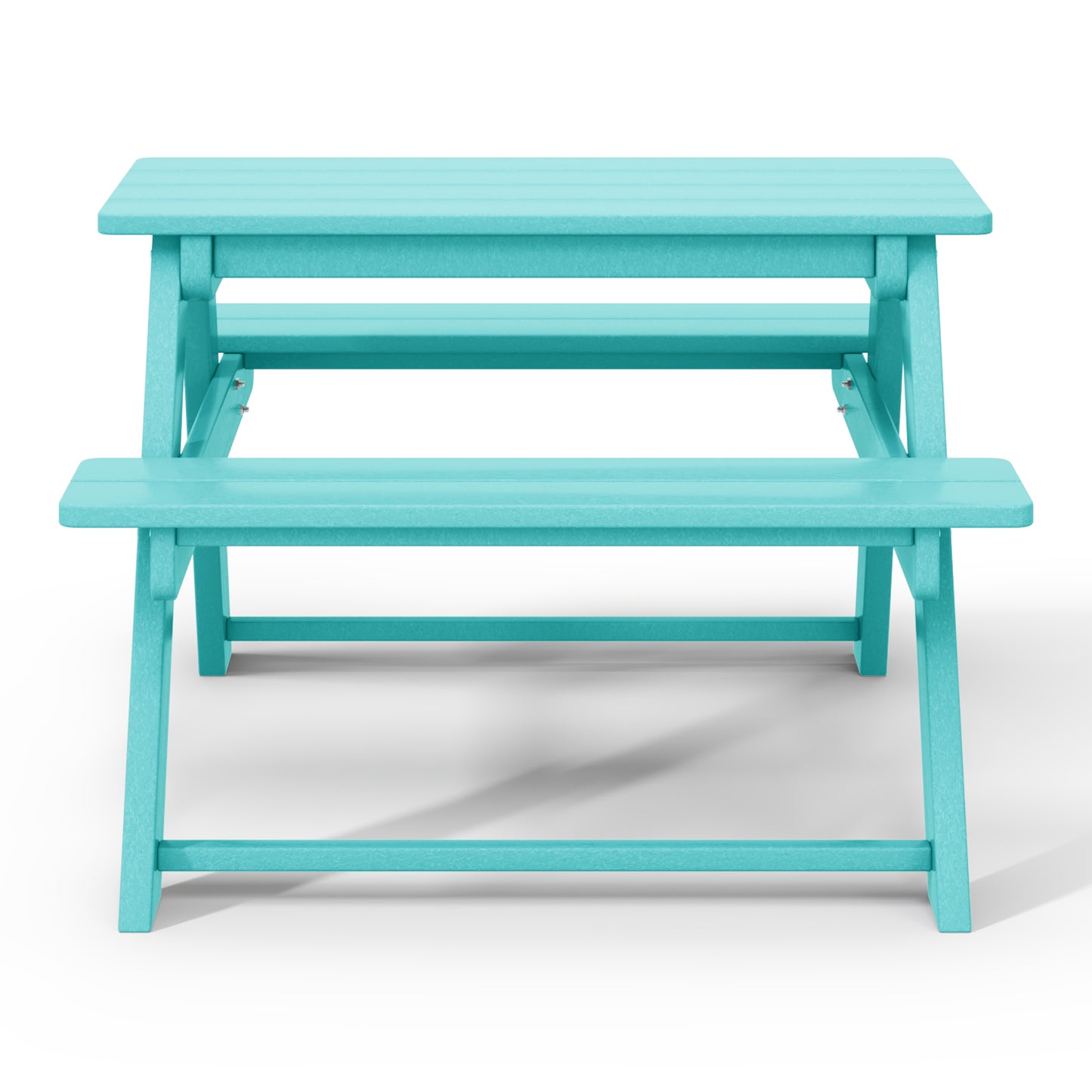Tiny Terraces Kids' All-Weather Outdoor Picnic Table Seahawk Designs Kids Picnic Tables